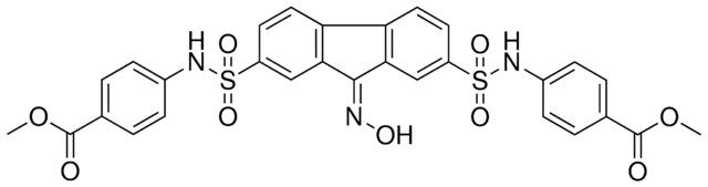 METHYL 4-{[(9-(HYDROXYIMINO)-7-{[4-(METHOXYCARBONYL)ANILINO]SULFONYL}-9H-FLUOREN-2-YL)SULFONYL]AMINO}BENZOATE