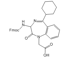 Fmoc-3-amino-N-1-carboxymethyl-2-oxo-5-cyclohexyl-1,4-benzodiazepine