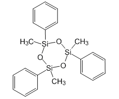 Phenylmethylcyclosiloxanes, contains tri-, tetra- and pentasiloxanes