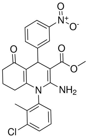 METHYL 2-AMINO-1-(3-CHLORO-2-METHYLPHENYL)-4-(3-NITROPHENYL)-5-OXO-1,4,5,6,7,8-HEXAHYDRO-3-QUINOLINECARBOXYLATE