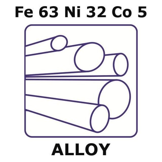 Iron-Nickel-Cobalt alloy, Fe63Ni32Co5