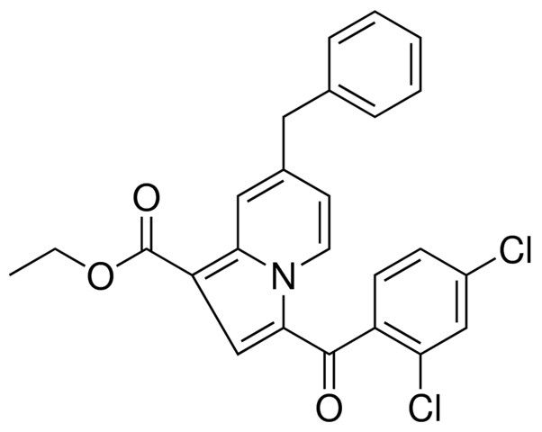 ETHYL 7-BENZYL-3-(2,4-DICHLOROBENZOYL)-1-INDOLIZINECARBOXYLATE