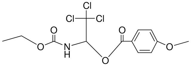 ETHYL N-(1-(4-METHOXYBENZOYLOXY)-2,2,2-TRICHLOROETHYL)CARBAMATE