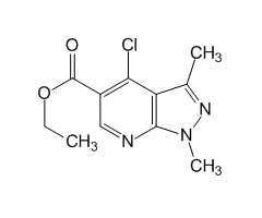 Ethyl 4-chloro-1,3-dimethyl-1H-pyrazolo[3,4-b]pyridine-5-carboxylate