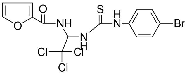 FURAN-2-CARBOXYLIC ACID (1-(3-(4-BR-PH)-THIOUREIDO)-2,2,2-TRICHLORO-ETHYL)-AMIDE