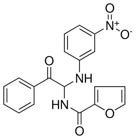 FURAN-2-CARBOXYLIC ACID (1-(3-NITRO-PHENYLAMINO)-2-OXO-2-PHENYL-ETHYL)-AMIDE