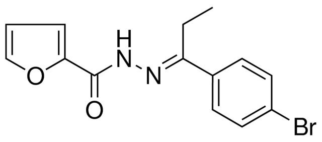 FURAN-2-CARBOXYLIC ACID (1-(4-BROMO-PHENYL)-PROPYLIDENE)-HYDRAZIDE