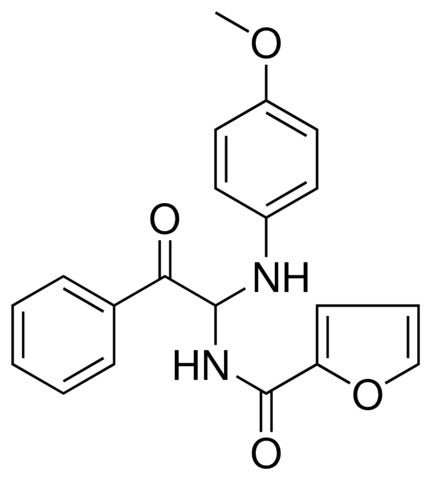 FURAN-2-CARBOXYLIC ACID (1-(4-METHOXY-PHENYLAMINO)-2-OXO-2-PHENYL-ETHYL)-AMIDE