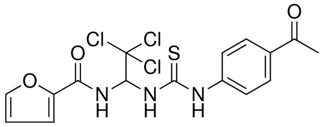 FURAN-2-CARBOXYLIC ACID (1-(3-(4-ACETYL-PH)-THIOUREIDO)-2,2,2-TRICHLORO-ET)AMIDE