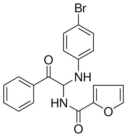 FURAN-2-CARBOXYLIC ACID (1-(4-BROMO-PHENYLAMINO)-2-OXO-2-PHENYL-ETHYL)-AMIDE