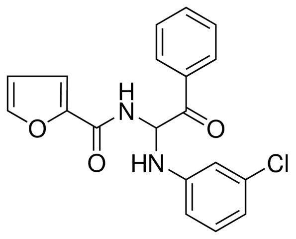 FURAN-2-CARBOXYLIC ACID (1-(3-CHLORO-PHENYLAMINO)-2-OXO-2-PHENYL-ETHYL)-AMIDE