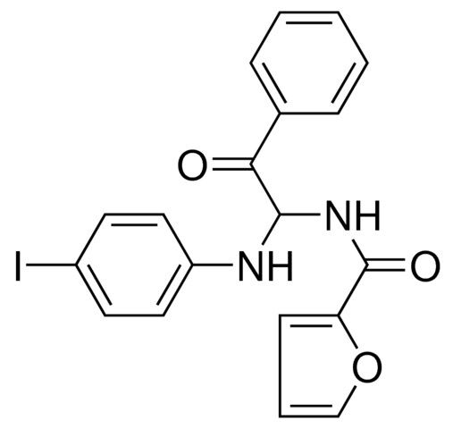 FURAN-2-CARBOXYLIC ACID (1-(4-IODO-PHENYLAMINO)-2-OXO-2-PHENYL-ETHYL)-AMIDE