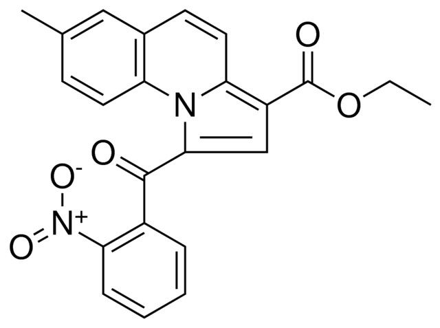 ETHYL 7-METHYL-1-(2-NITROBENZOYL)PYRROLO(1,2-A)QUINOLINE-3-CARBOXYLATE