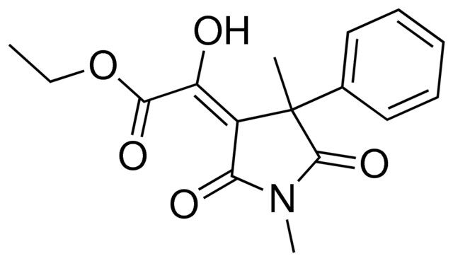 ethyl (2E)-(1,4-dimethyl-2,5-dioxo-4-phenyl-3-pyrrolidinylidene)(hydroxy)ethanoate