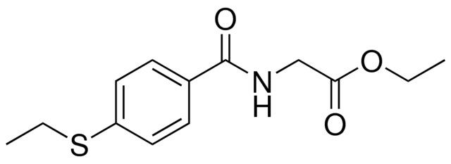 ETHYL ((4-(ETHYLTHIO)BENZOYL)AMINO)ACETATE