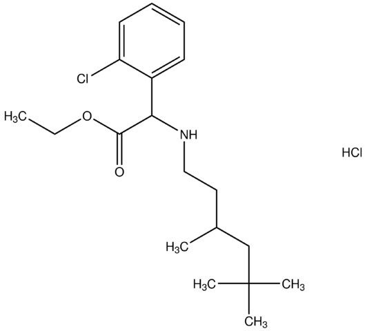 ethyl (2-chlorophenyl)[(3,5,5-trimethylhexyl)amino]acetate hydrochloride