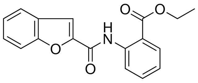 ETHYL 2-((1-BENZOFURAN-2-YLCARBONYL)AMINO)BENZOATE