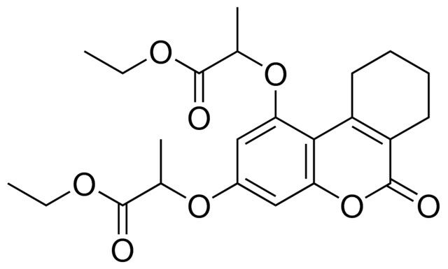 ETHYL 2-{[1-(2-ETHOXY-1-METHYL-2-OXOETHOXY)-6-OXO-7,8,9,10-TETRAHYDRO-6H-BENZO[C]CHROMEN-3-YL]OXY}PROPANOATE