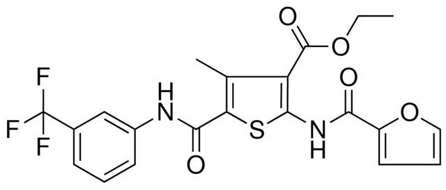 ETHYL 2-(2-FUROYLAMINO)-4-METHYL-5-{[3-(TRIFLUOROMETHYL)ANILINO]CARBONYL}-3-THIOPHENECARBOXYLATE