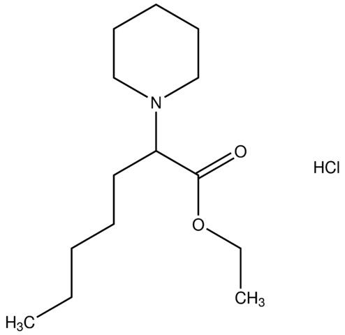 ethyl 2-(1-piperidinyl)heptanoate hydrochloride