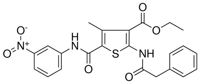 ETHYL 4-METHYL-5-[(3-NITROANILINO)CARBONYL]-2-[(PHENYLACETYL)AMINO]-3-THIOPHENECARBOXYLATE