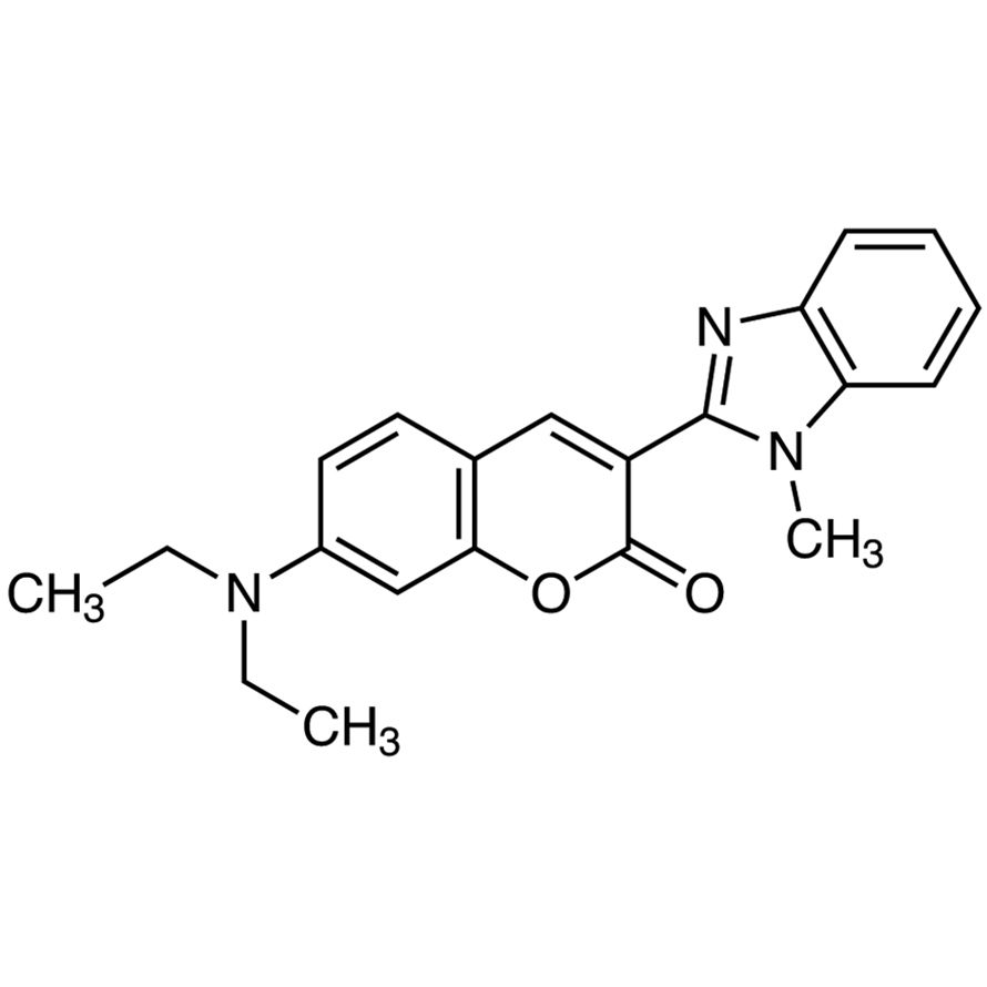 7-(Diethylamino)-3-(1-methyl-2-benzimidazolyl)coumarin