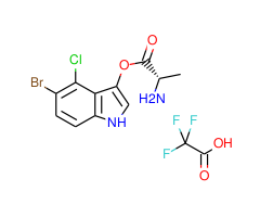 (5-Bromo-4-chloro-1H-indol-3-yl) (2S)-2-aminopropanoate,2,2,2-trifluoroacetic acid