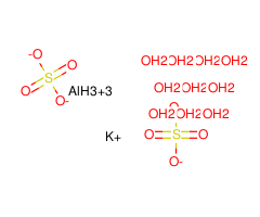 Aluminium potassium sulfate dodecahydrate