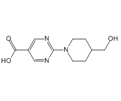 2-[4-(Hydroxymethyl)piperidin-1-yl]pyrimidine-5-carboxylic acid