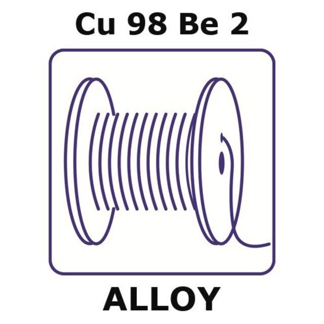 Copper-beryllium alloy, Cu98Be2