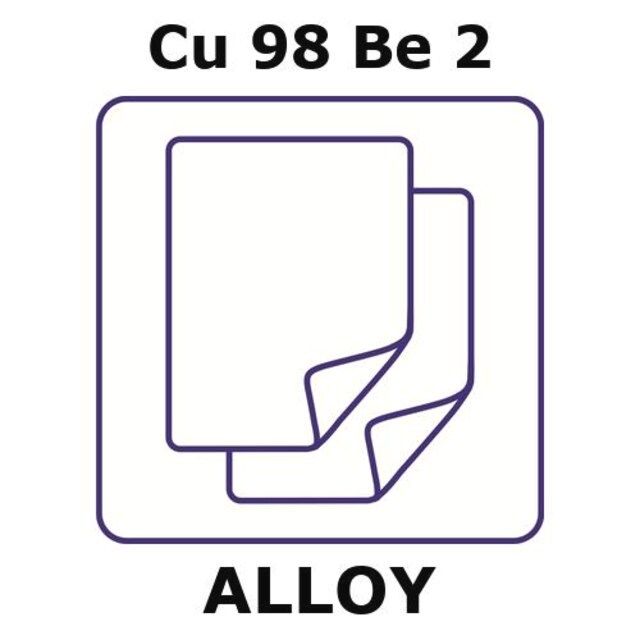 Copper-beryllium alloy, Cu98Be2