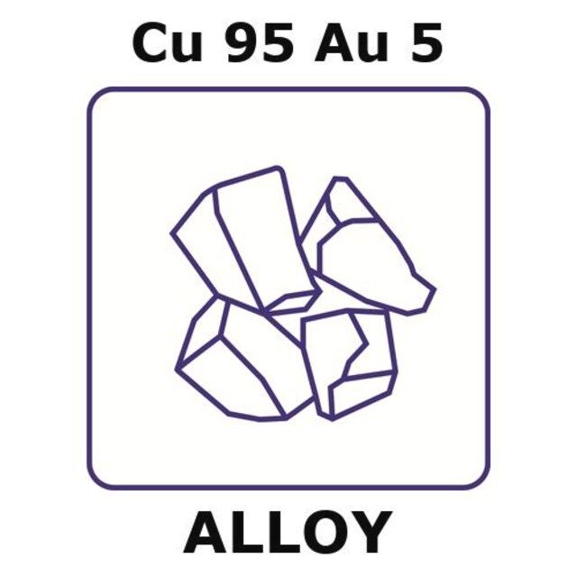 Copper-gold alloy, Cu95Au5