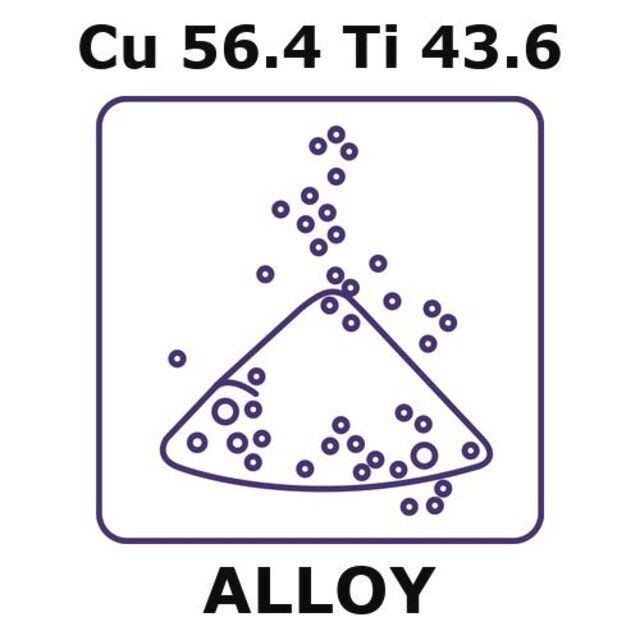 Copper-titanium alloy, Cu56.4Ti43.6