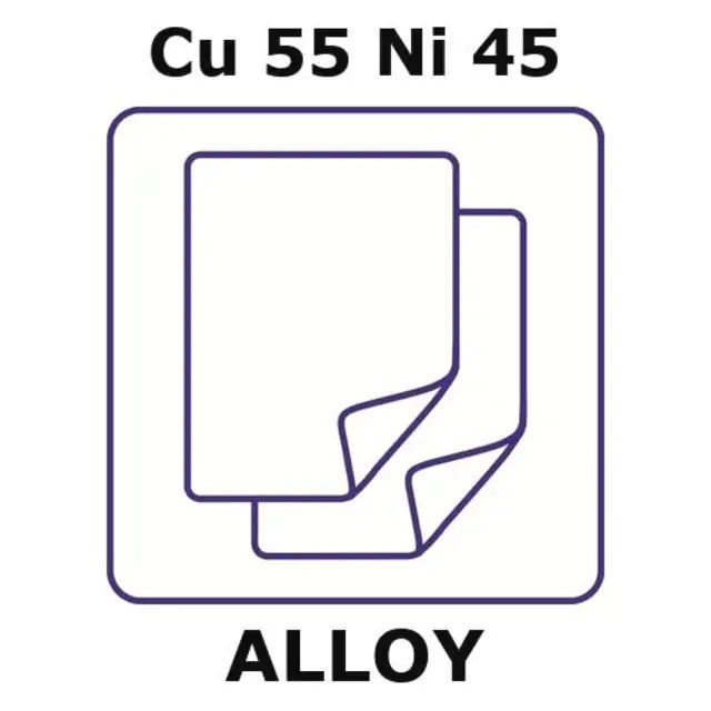 Constantan-resistance alloy, Cu55Ni45