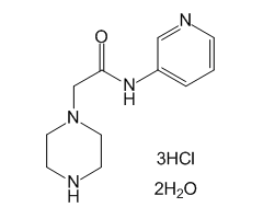 2-(Piperazin-1-yl)-acetic acid N-pyridin-2-yl-amide x 3 HCl x 2 H2O