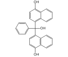 Bis-(4-hydroxy-1-naphthyl)phenylmethanol, indicator