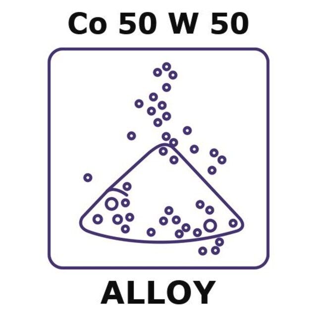 Cobalt-tungsten alloy, Co50W50