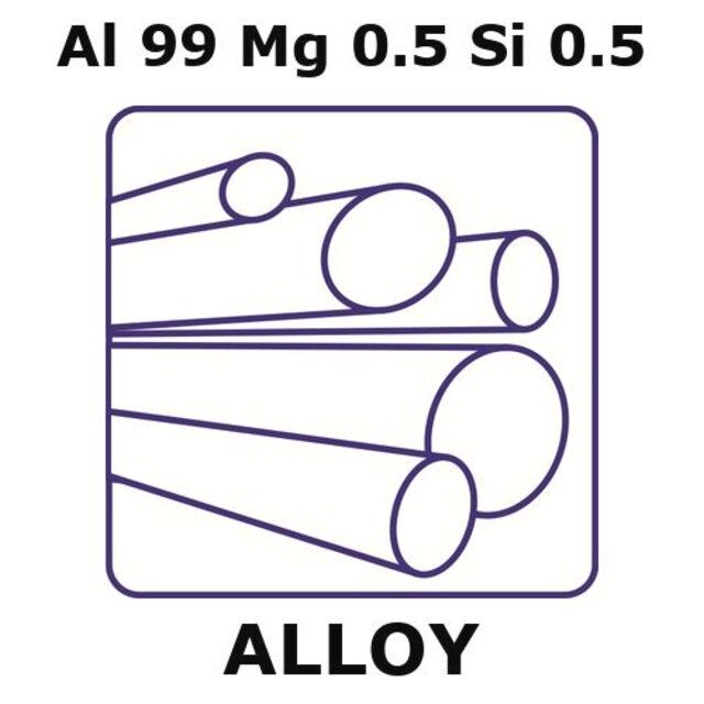 Aluminum-magnesium-silicon alloy, Al99Mg0.5Si0.5