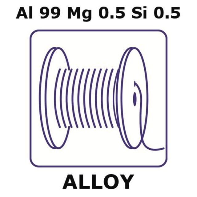 Aluminum-magnesium-silicon alloy, Al99Mg0.5Si0.5