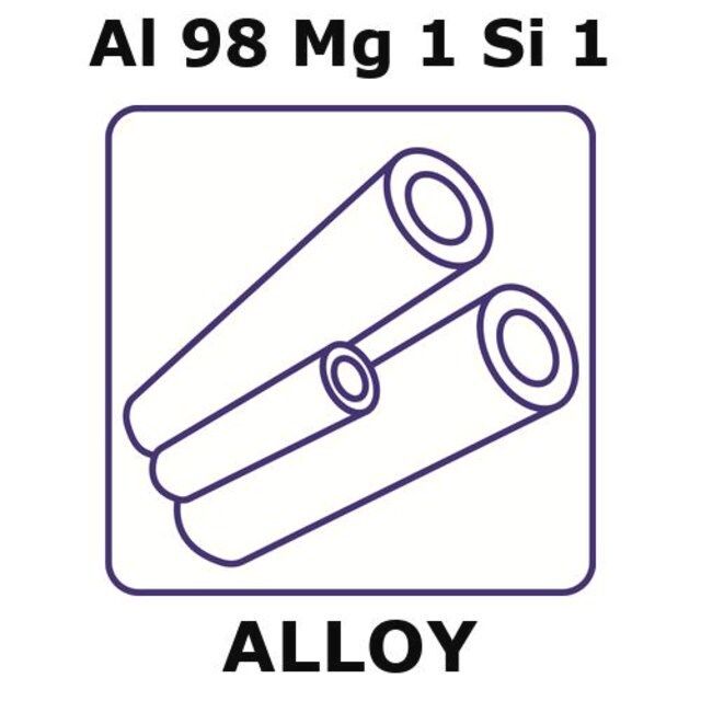 Aluminum-magnesium-silicon alloy, Al98Mg1Si1