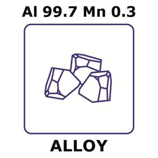 Aluminum-manganese alloy, Al99.7Mn0.3