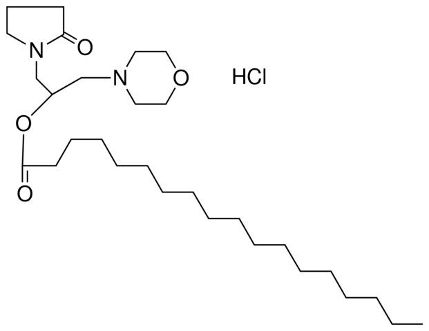 OCTADECANOIC ACID 1-MORPHOLIN-4-YLMETHYL-2-(2-OXO-PYRROLIDIN-1-YL)-ET ESTER, HCL