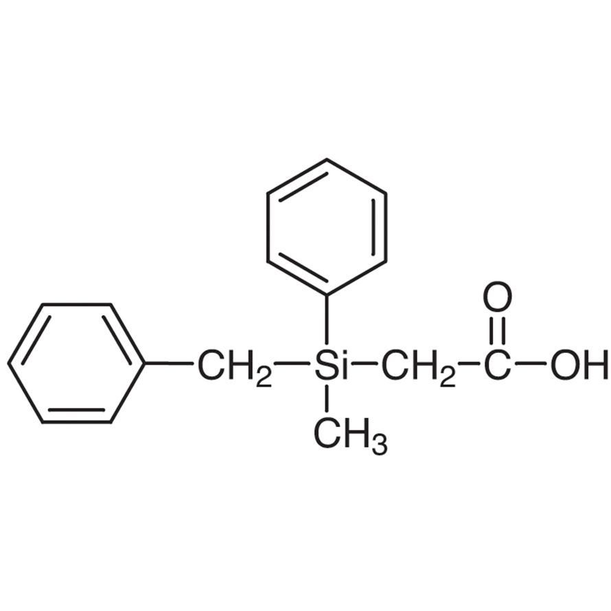 (-)-Benzylmethylphenylsilylacetic Acid [for e.e. Determination by NMR]