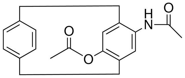 ACETIC ACID 15-ACETYLAMINO-TRICYCLO(8.2.2.2(4,7))HEXADECA-HEXAEN-5-YL ESTER