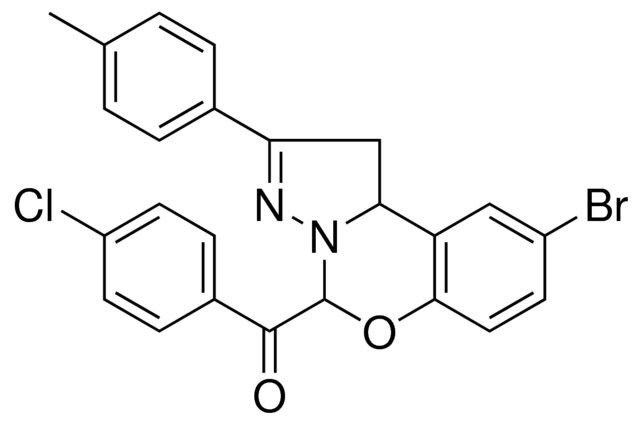 [9-BROMO-2-(4-METHYLPHENYL)-1,10B-DIHYDROPYRAZOLO[1,5-C][1,3]BENZOXAZIN-5-YL](4-CHLOROPHENYL)METHANONE