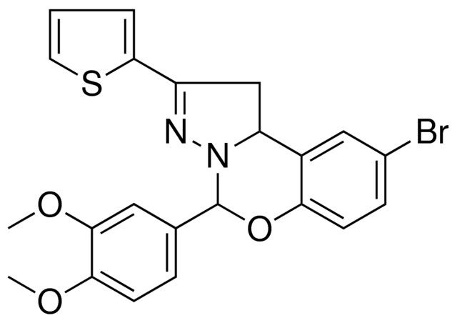 9-BROMO-5-(3,4-DIMETHOXYPHENYL)-2-(2-THIENYL)-1,10B-DIHYDROPYRAZOLO[1,5-C][1,3]BENZOXAZINE