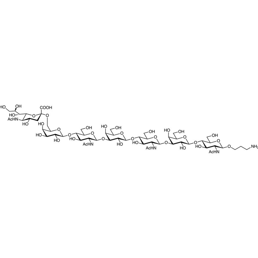 Neu5Acα(2-6)Galβ(1-4)GlcNAcβ(1-3)Galβ(1-4)GlcNAcβ(1-3)Galβ(1-4)GlcNAc-β-propylamine