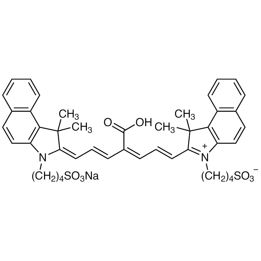 Sodium 4-[2-[(1E,3Z,5E,7E)-4-Carboxy-7-[1,1-dimethyl-3-(4-sulfonatobutyl)-1,3-dihydro-2H-benzo[e]indol-2-ylidene]hepta-1,3,5-trien-1-yl]-1,1-dimethyl-1H-benzo[e]indol-3-ium-3-yl]butane-1-sulfonate