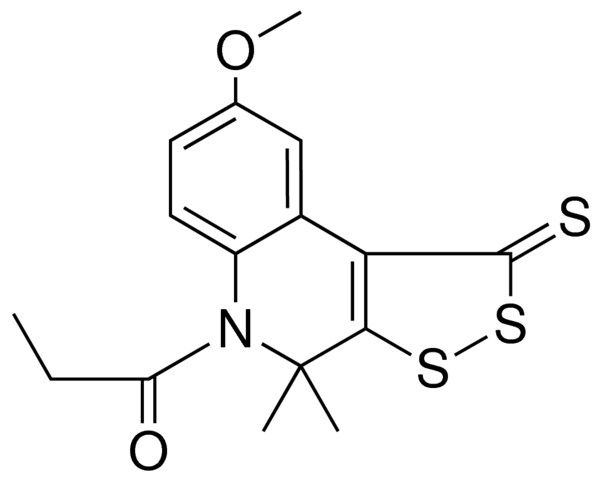 8-METHOXY-4,4-DIMETHYL-5-PROPIONYL-4,5-DIHYDRO-1H-[1,2]DITHIOLO[3,4-C]QUINOLINE-1-THIONE