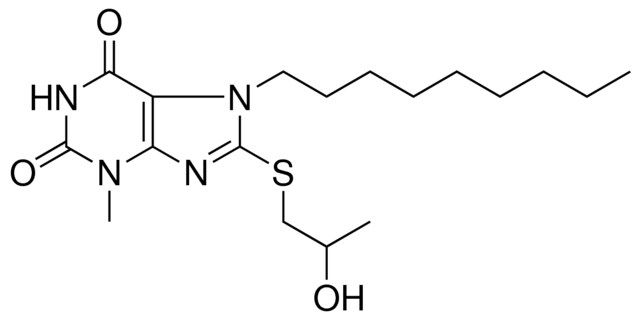 8-(2-HYDROXY-PROPYLSULFANYL)-3-METHYL-7-NONYL-3,7-DIHYDRO-PURINE-2,6-DIONE